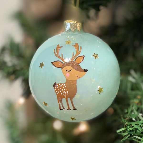 Hovedbilde Julekule bambino, blå