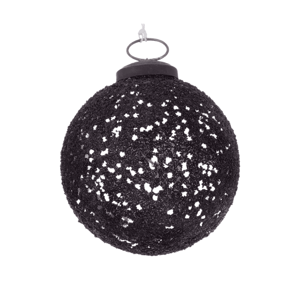 Hovedbilde Julekule glitter, sort